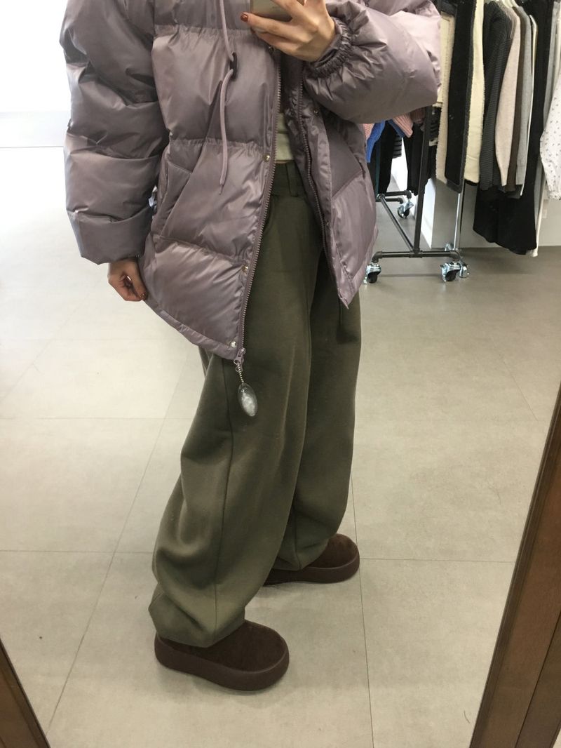 Peach Pintuck Jogger Pants (7color)