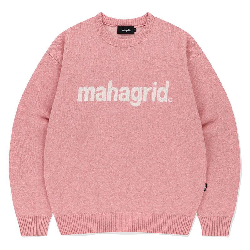 mahagrid（マハグリッド）の「ベーシックロゴニットセーター（トップス）」