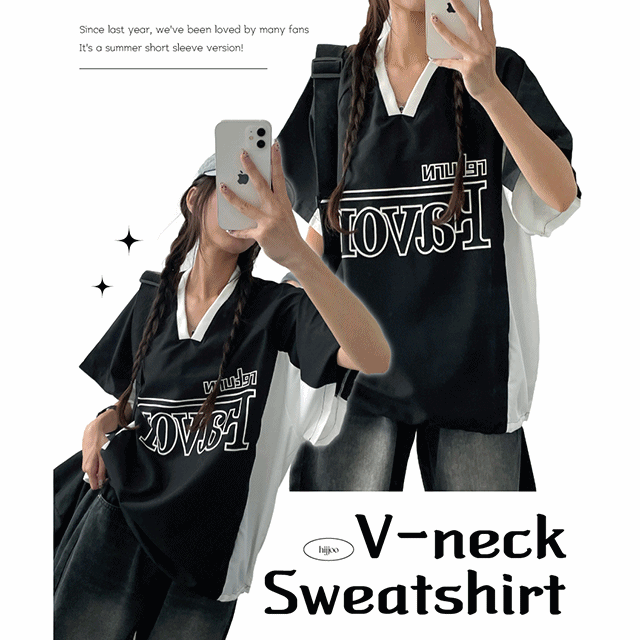 hijjoo（ハイチュー）の「Zimb Barak Color V-neck Short Sleeve Tee (4 colors)（Tops）」