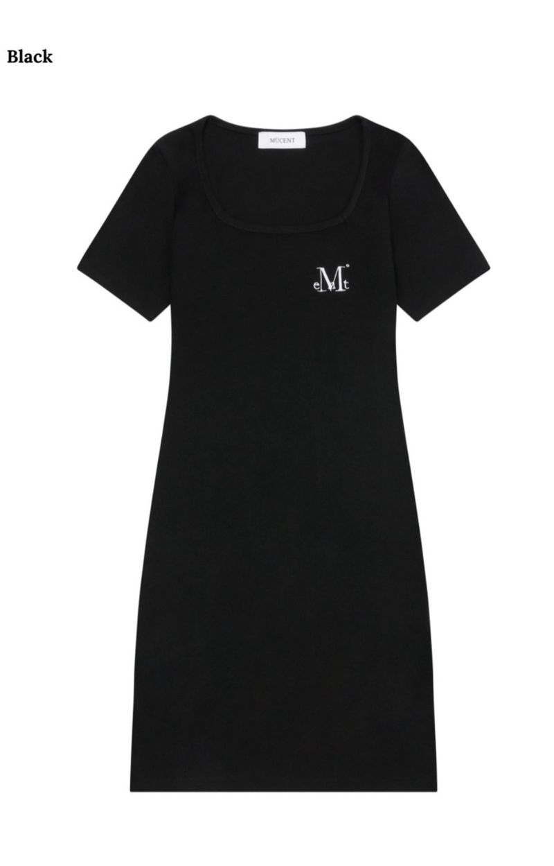 MUCENT(ムセント)の「TIELLA SQUARE NECK SLIM FIT MINI OPS (2Color)(Dresses)」