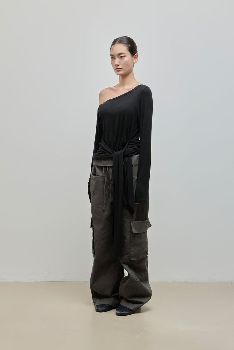 Fold Cargo Pants_Charcoal