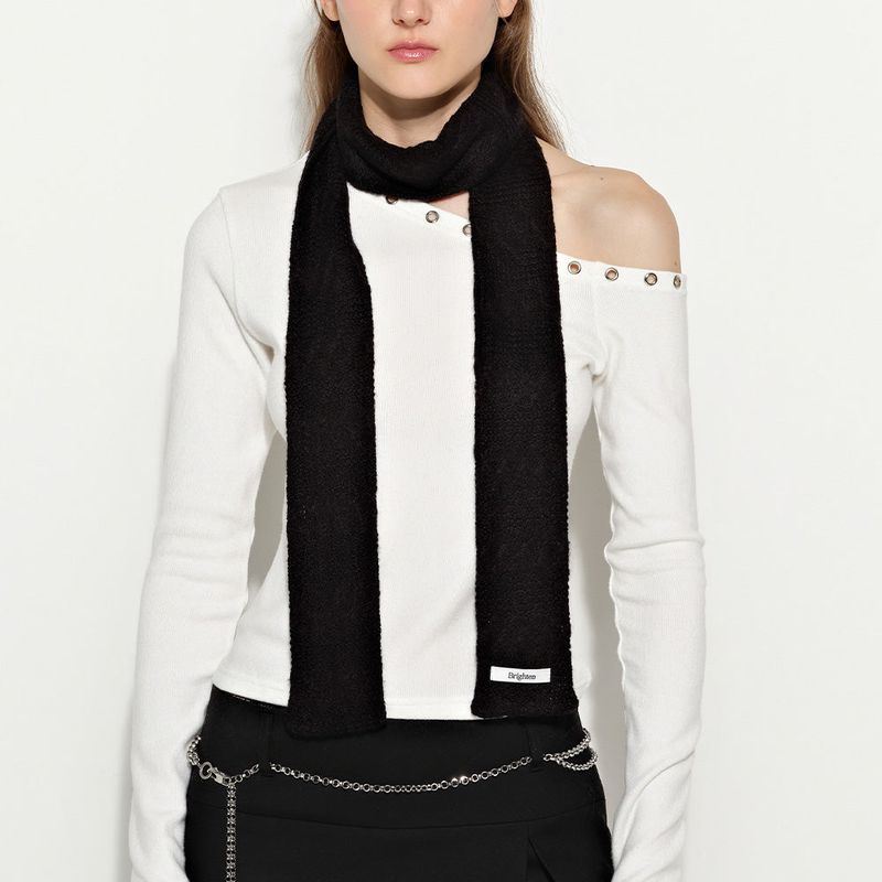 Brighten(ブライトン)の「Mini Lace Black Scarf(Fashion Accessories)」