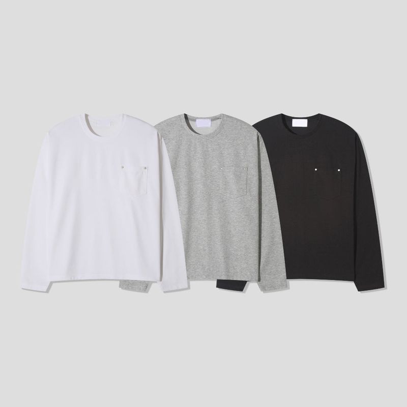 LMN Miele Pocket Crop Long-Sleeved T-Shirt (3 colors)