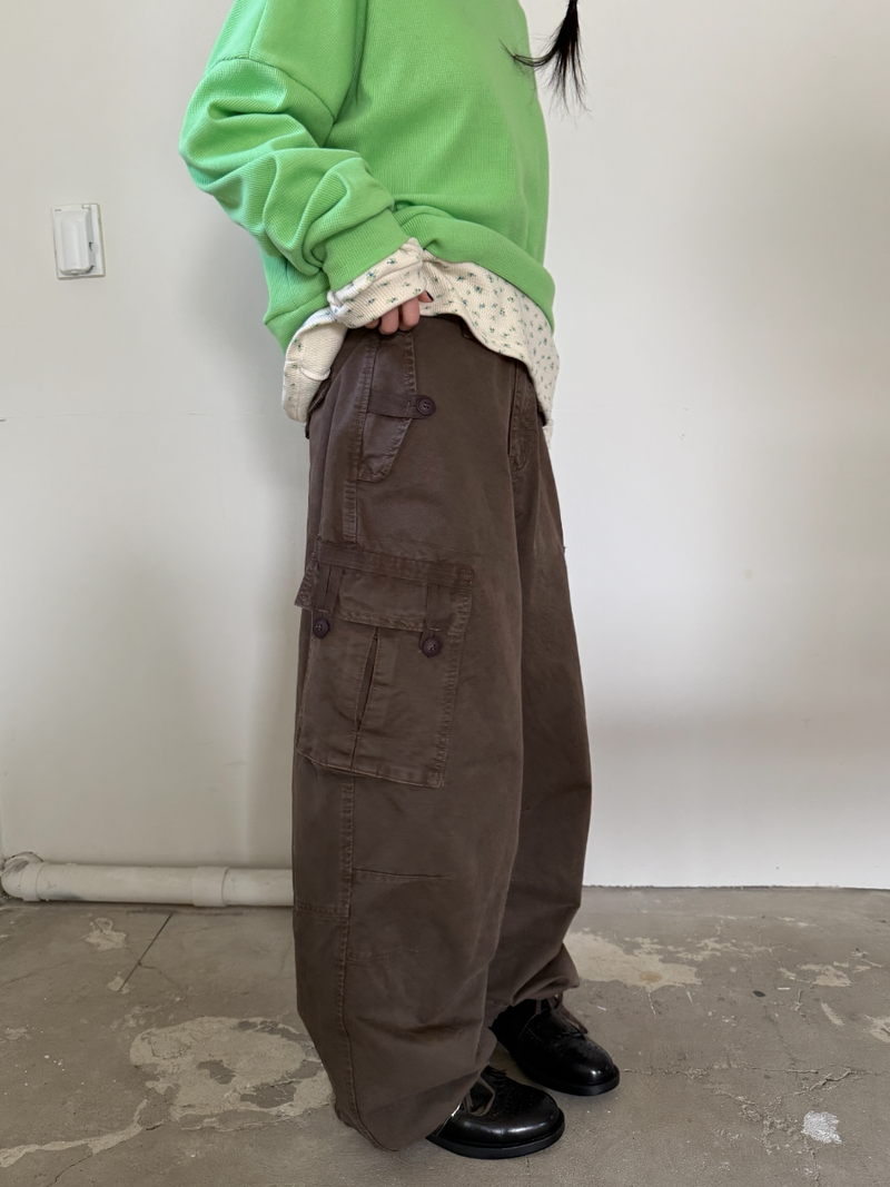 museum dyeing cargo pants