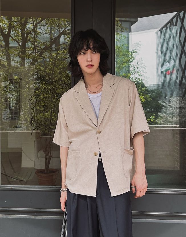 Heyd Linen Half Blazer