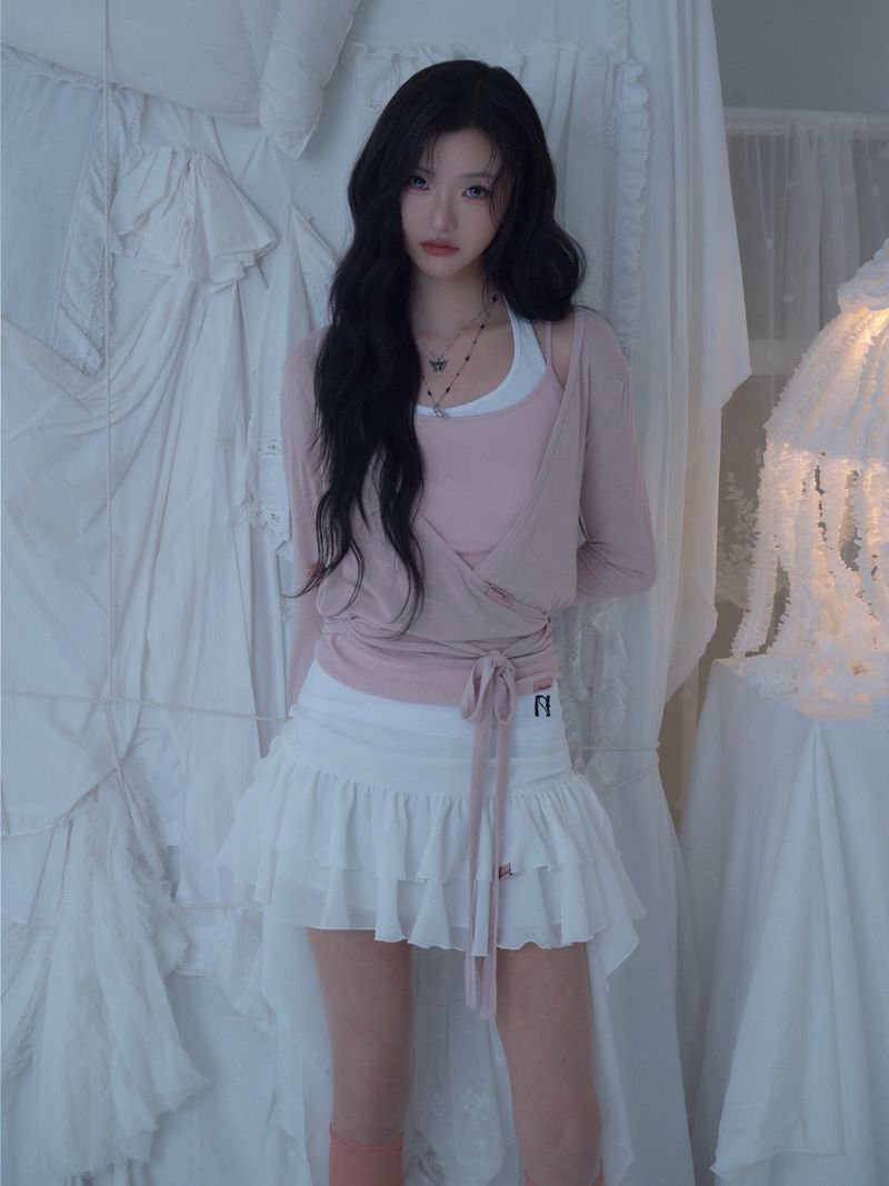 Swan Sheer Wrap Cardigan
