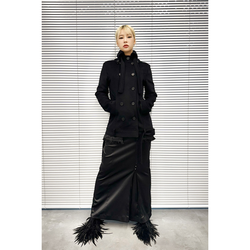 HIGH-NECK DOUBLE COAT