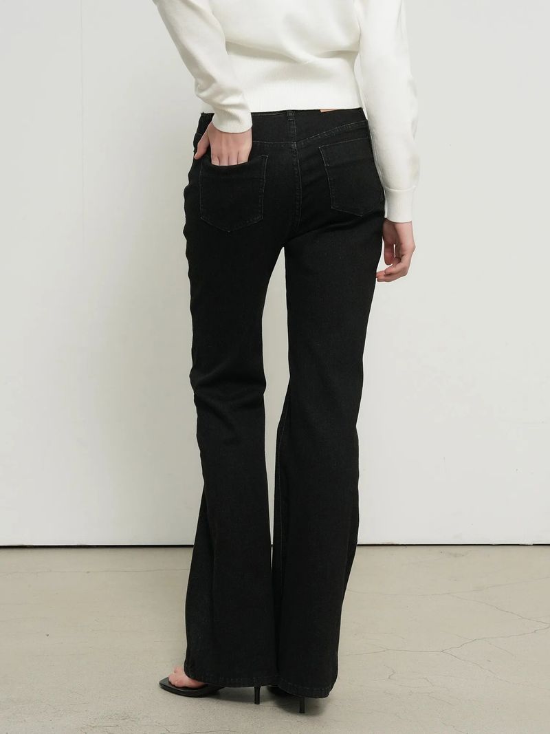 BOOTCUT WASHING DENIM PANTS