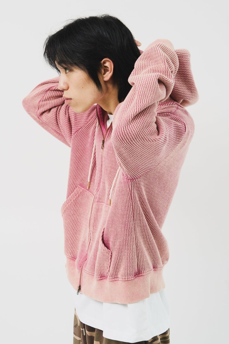 Luar Washed Knitted Zip Hoodie (3color)