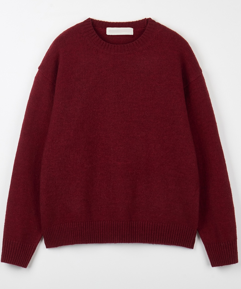 Bellin Wool Round-Neck Knit (8 Colors, M / L)