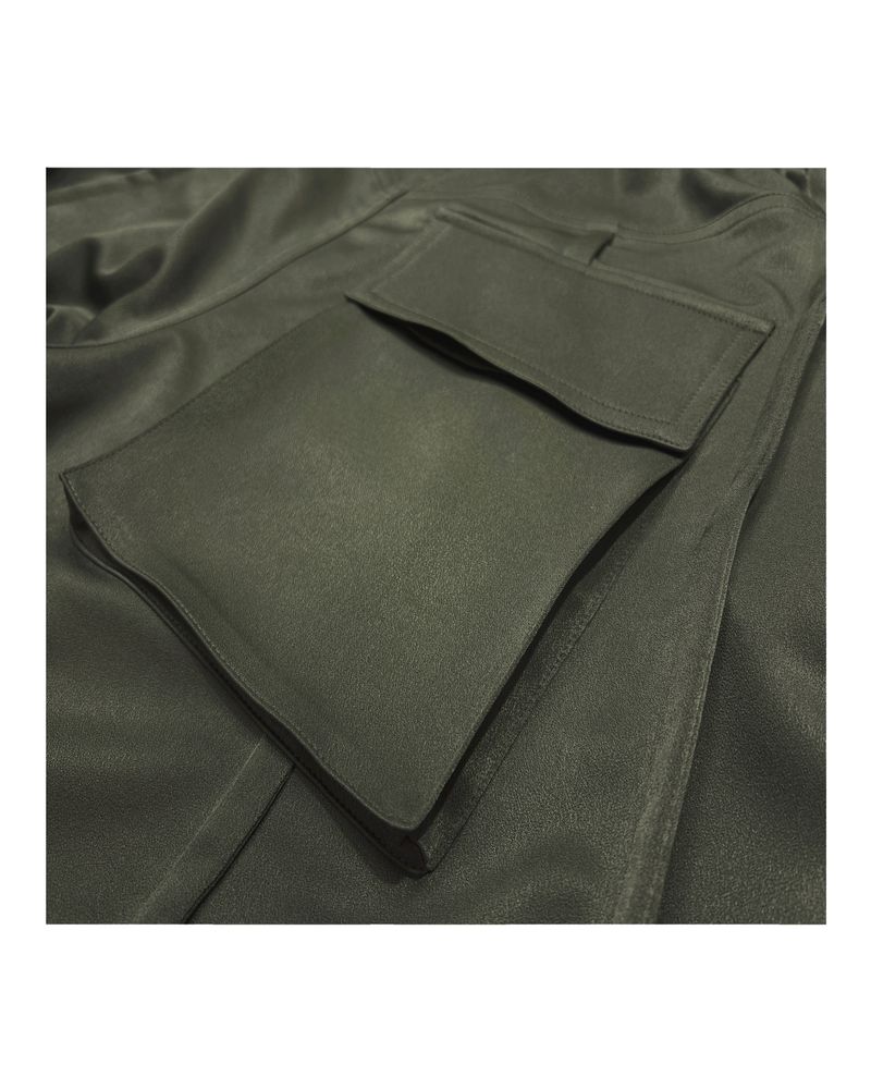 BIKER SNAP TRACK PANTS_KHAKI