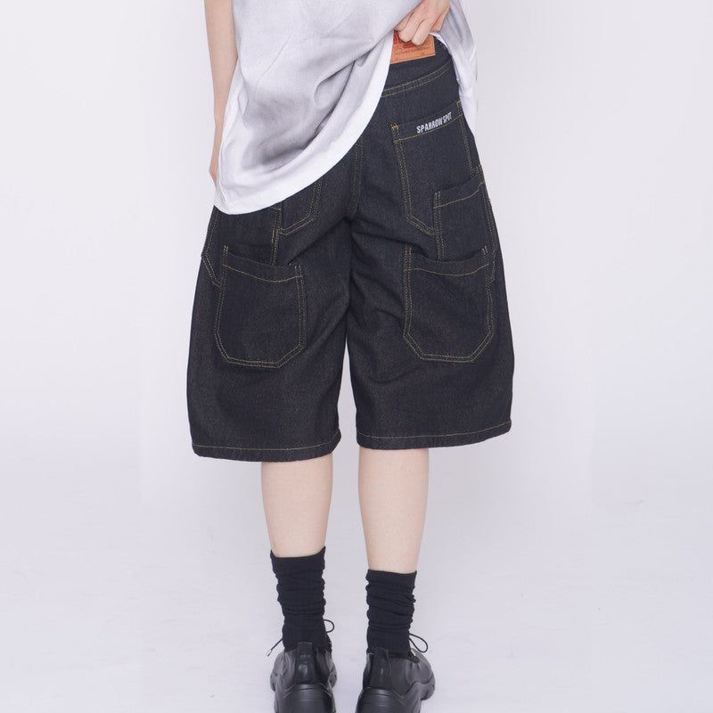 Maltz Multi-Pocket Wide Bermuda Pants