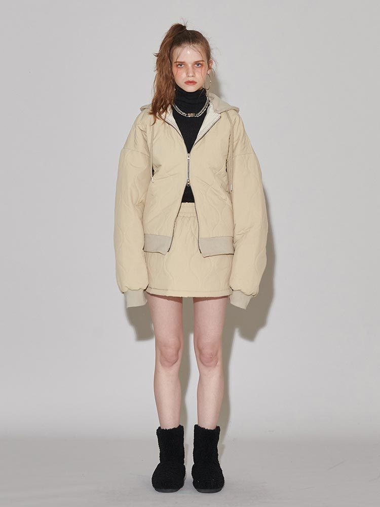 GATELESS（ゲートレス）の「BIO QUILTING SKIRT（Skirts）」