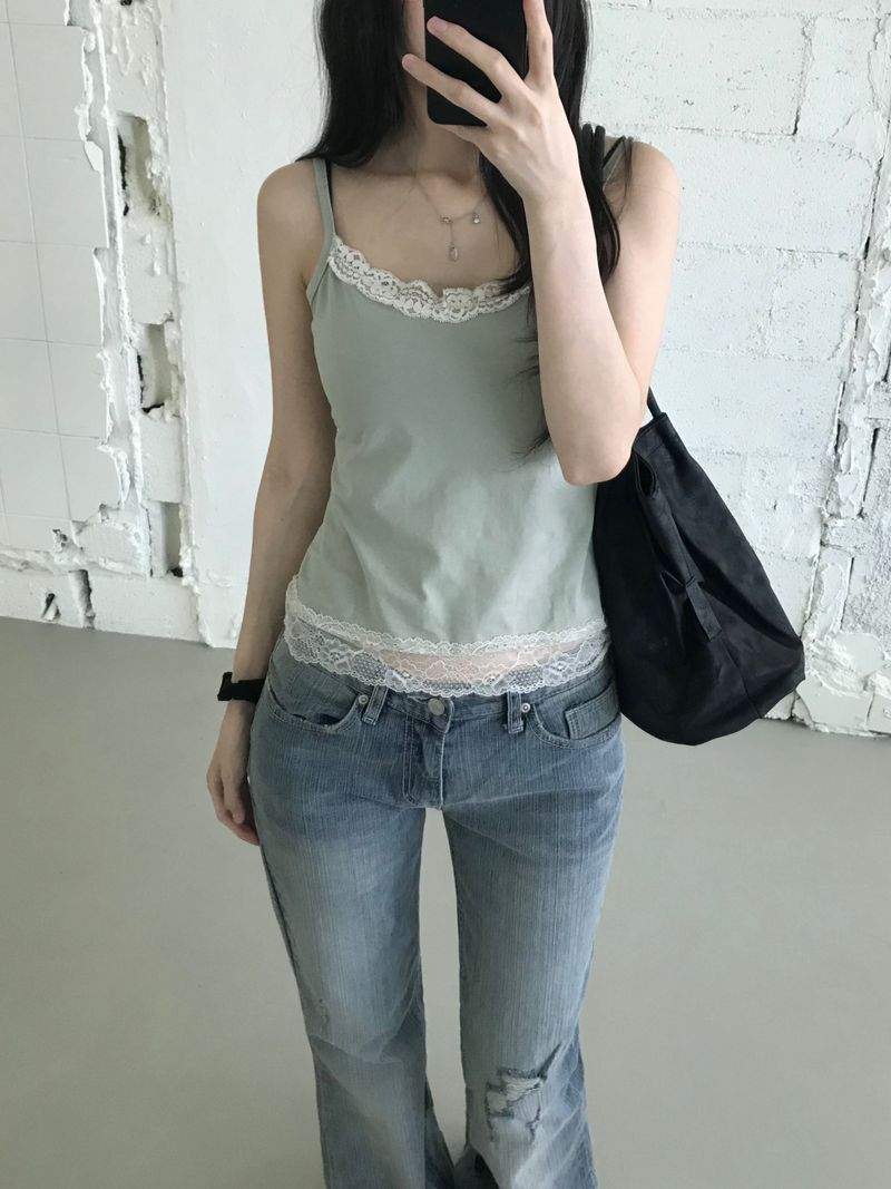 Kitten（キッテン）の「Dear Lace Sleeveless Top (2 colors)（Tops）」