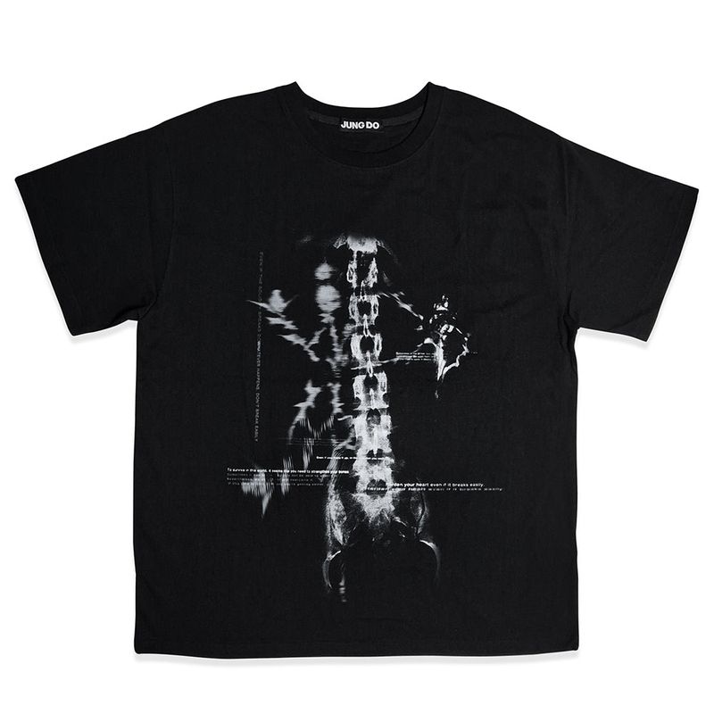 JUNGDO(ジョンド)の「Conch with bone . Black overfit(Tops)」