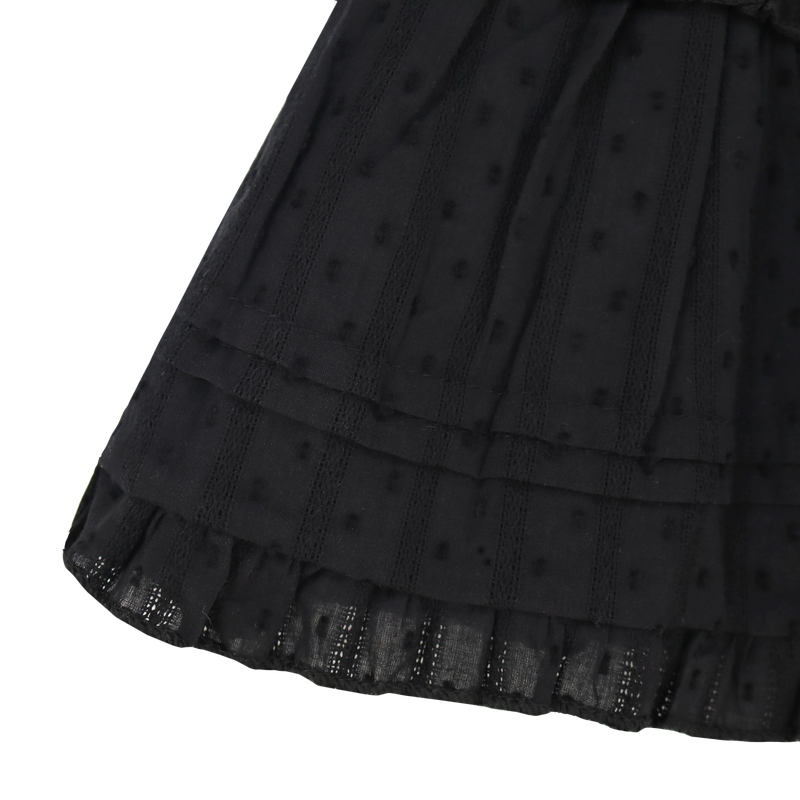 DOT FRILL SKIRT (2 COLORS)