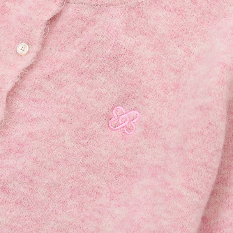 CLASSIC BUTTON CARDIGAN PINK