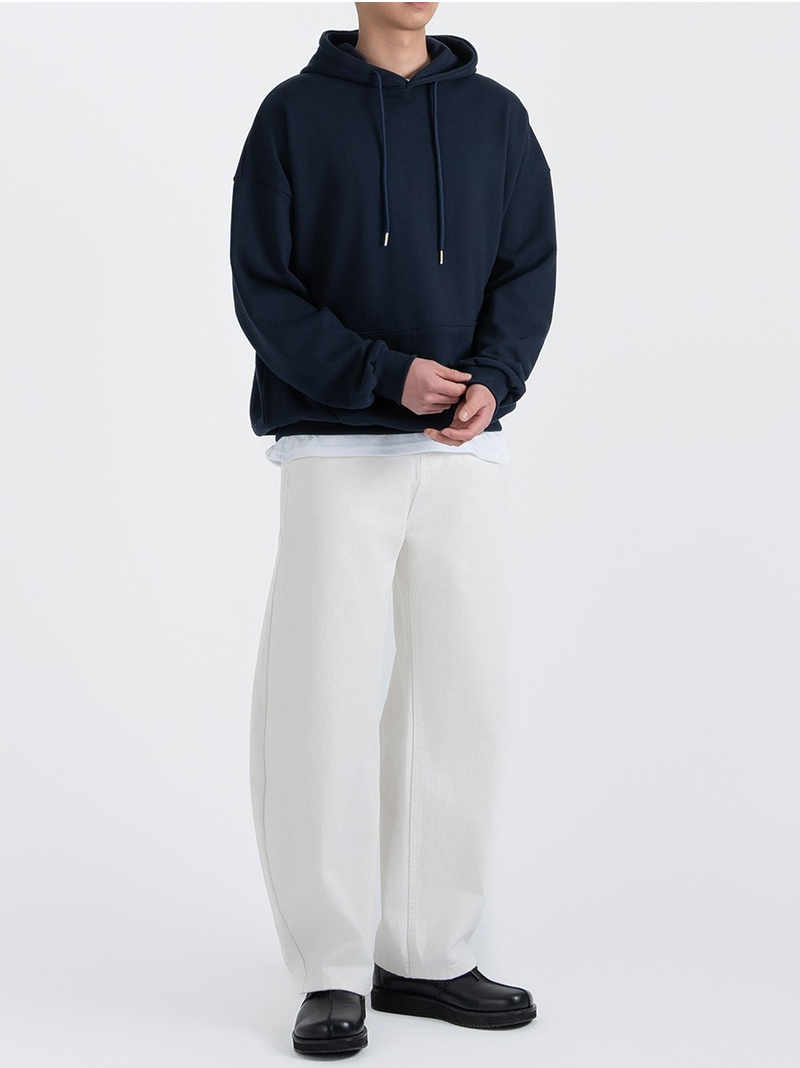 Authentic Relaxed Basic Hoodie Navy