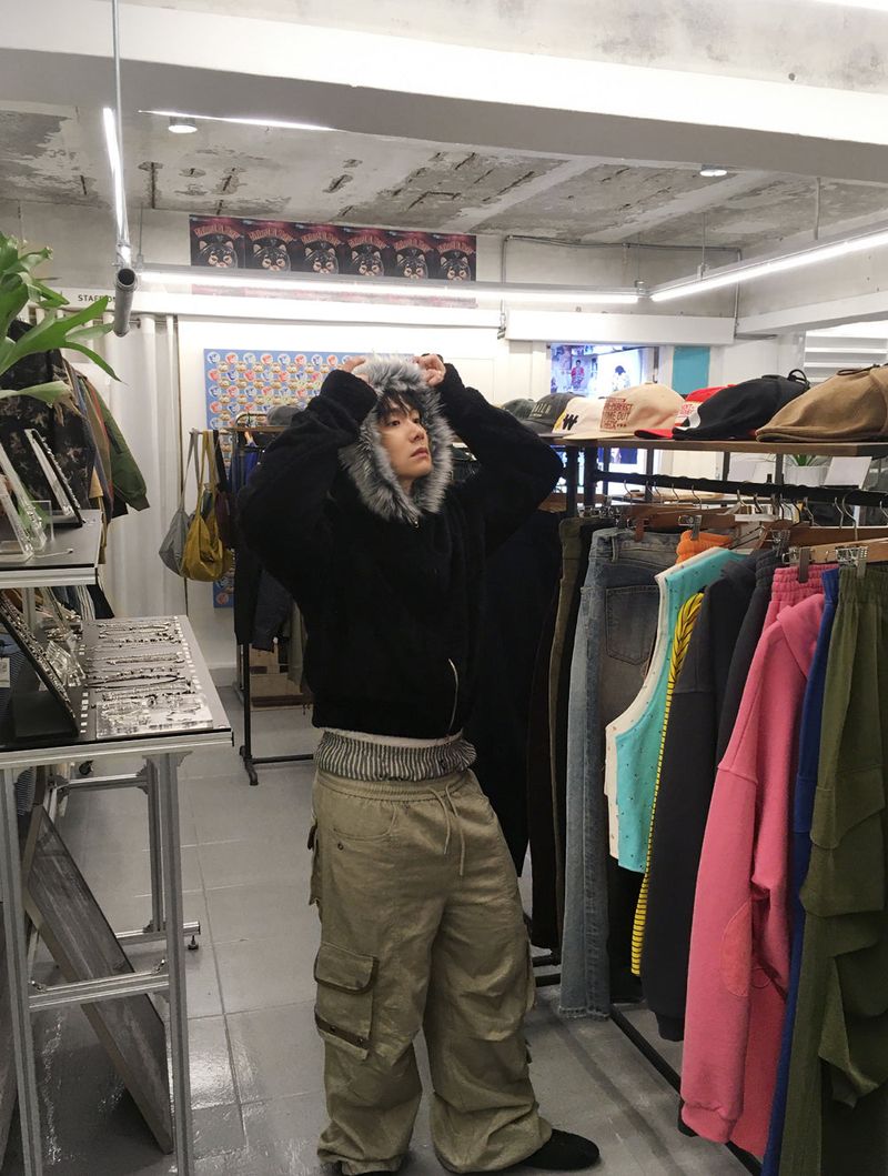 No.1492 eskimo hood ZIP-UP (3color)