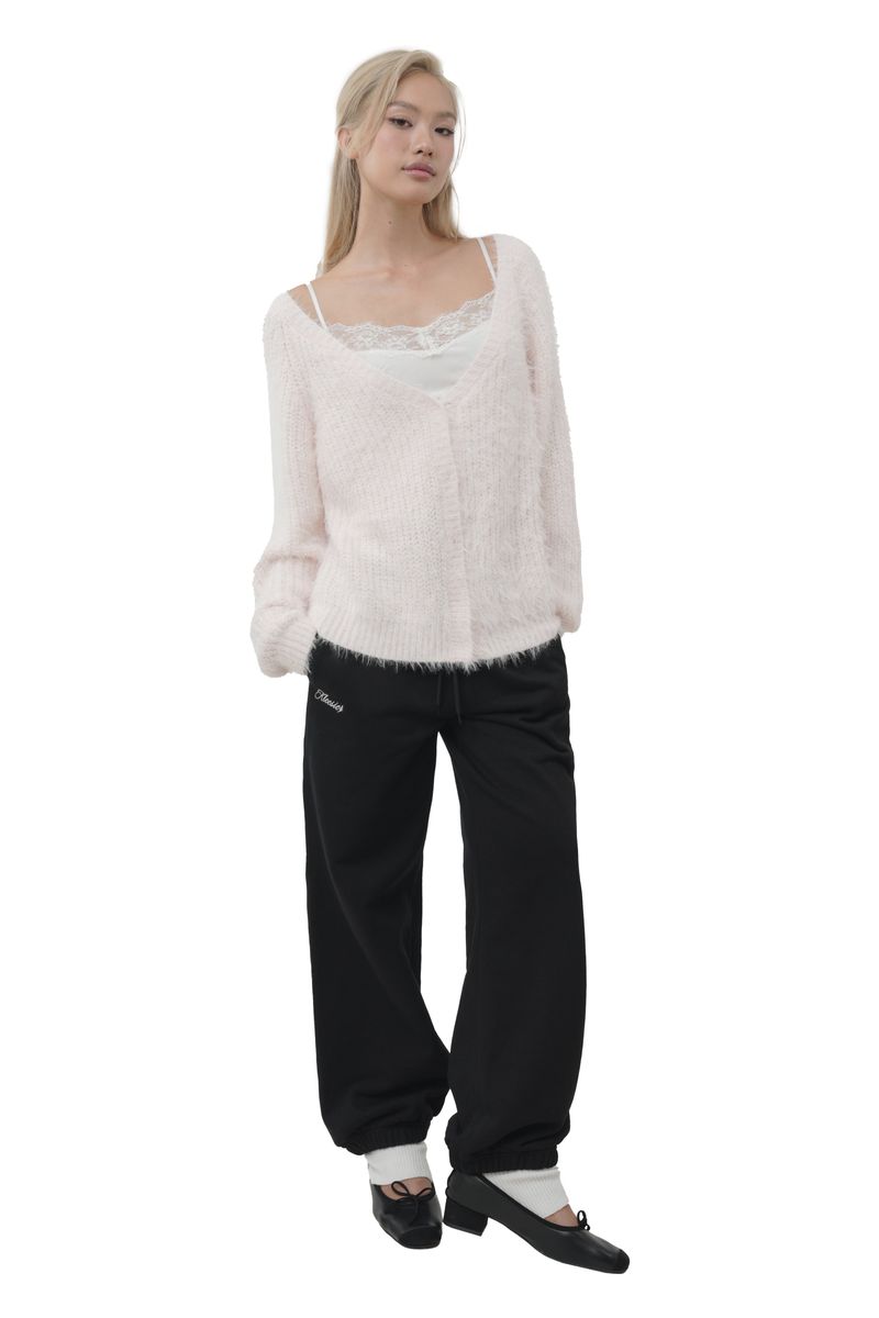 Sugarplum hairy cardigan