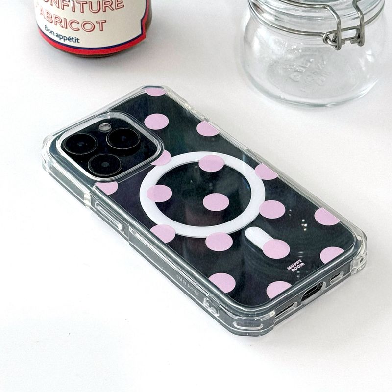 muppyroom（マッピールーム）の「[made] ポルカドットマグセーフケース（スマホグッズ/小物）」