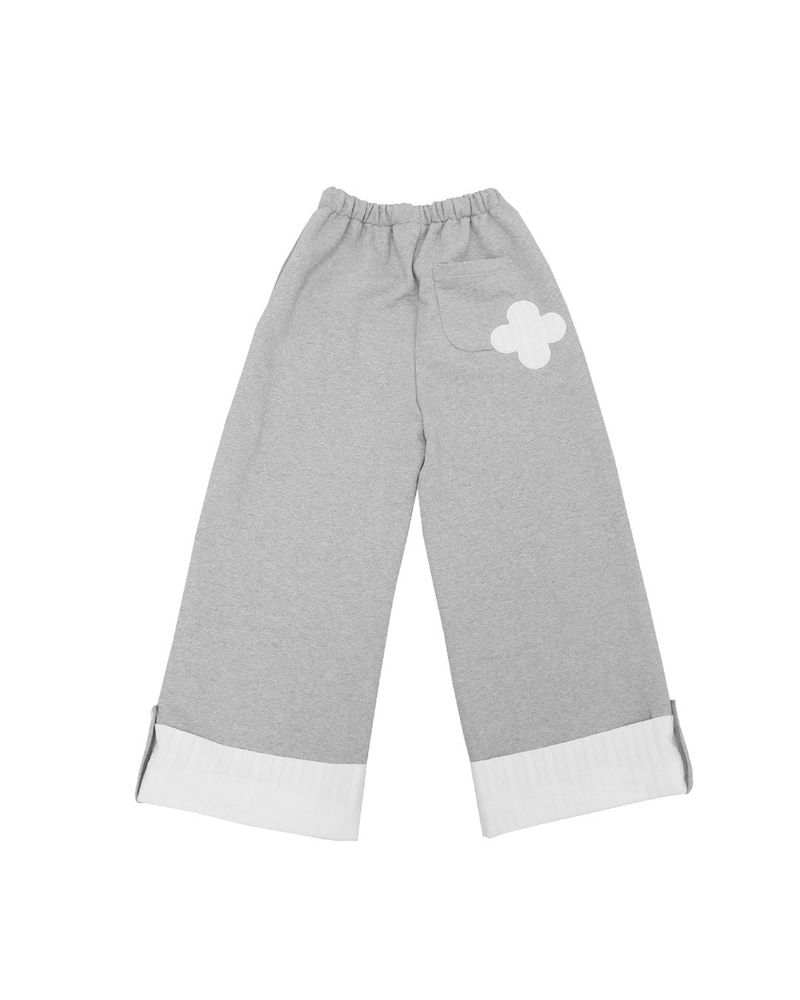 lace folding sweatpants / gray