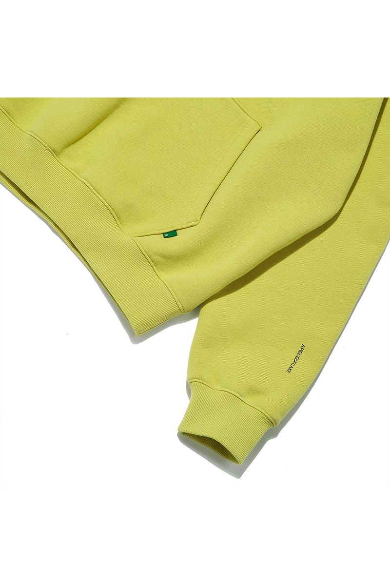 Square Graphic Hoodie_Lime Olive