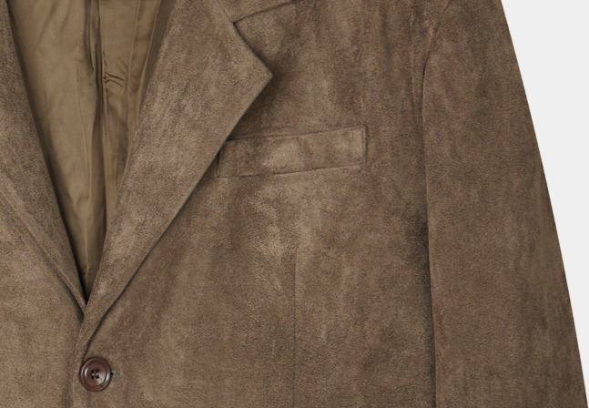 Look Hour Vintage Suede Overfit Blazer Jacket