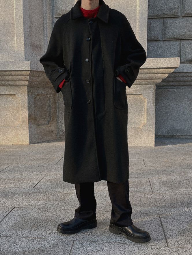 ASCLO Hidden Pocket Wool Coat (3color)