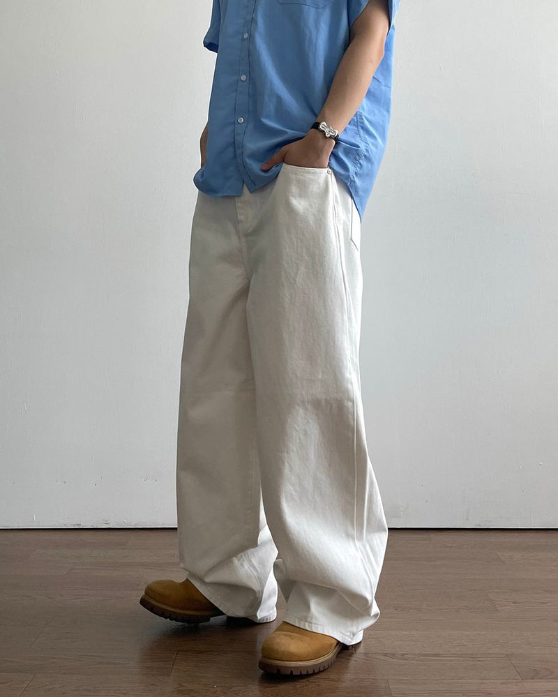 Wis White Denim Pants