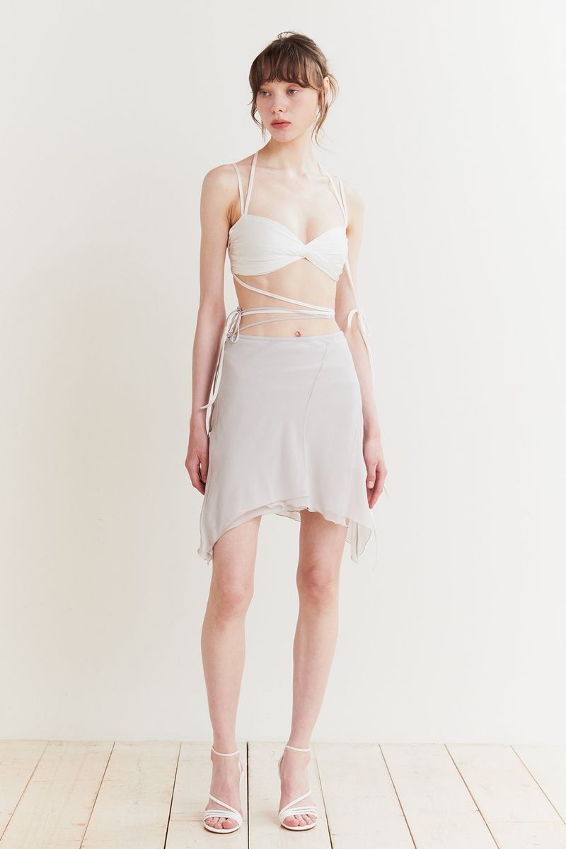 FAIRY MIDI SKIRT grey