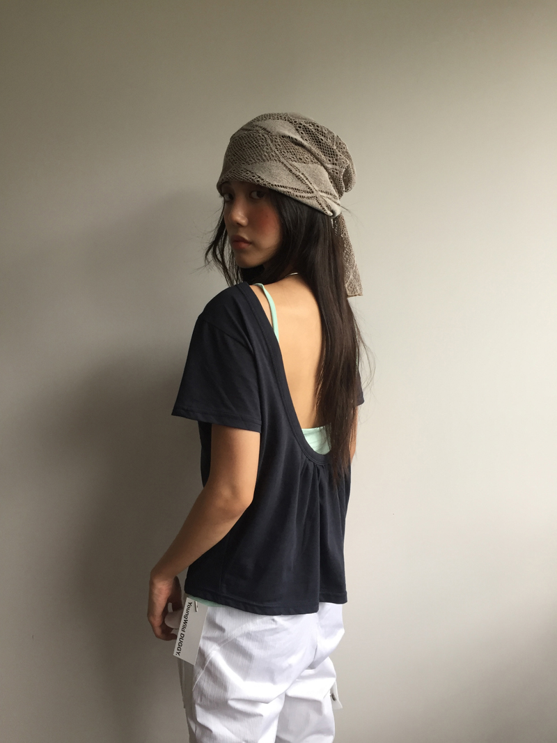 Node punched hair scarf (2color)