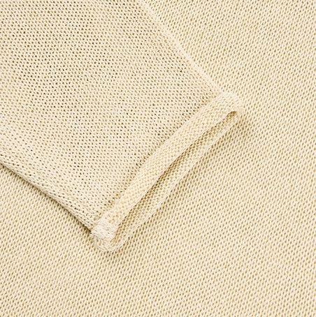 Aerin See-through Henley Neck Knit