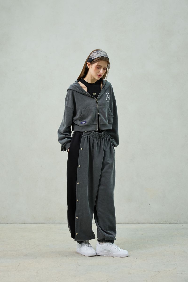 PITA SNAP OFF SWEAT PANTS / CHARCOAL