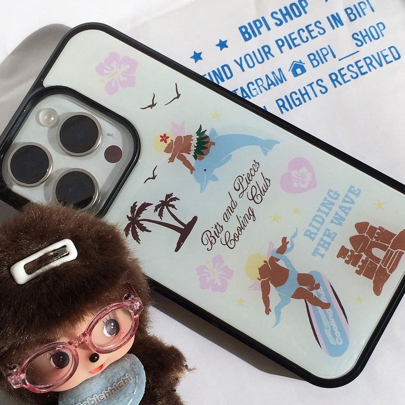 Surfing angel case (black)