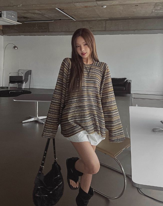 Bohemian see-through knitwear