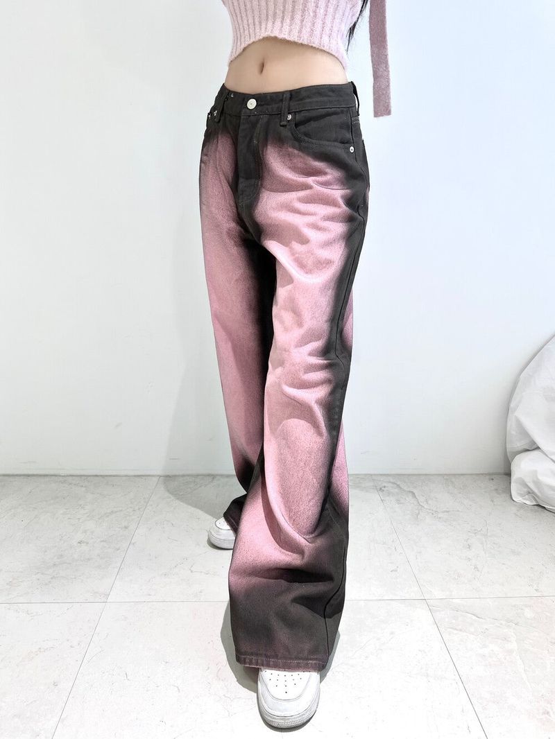 1079. Pink washing denim wide pt
