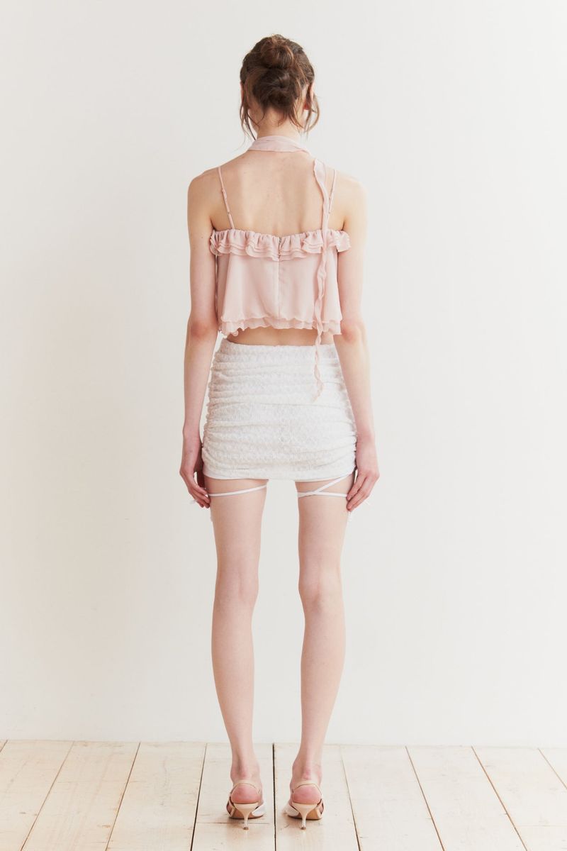 BELLA SKIRT PANTS white