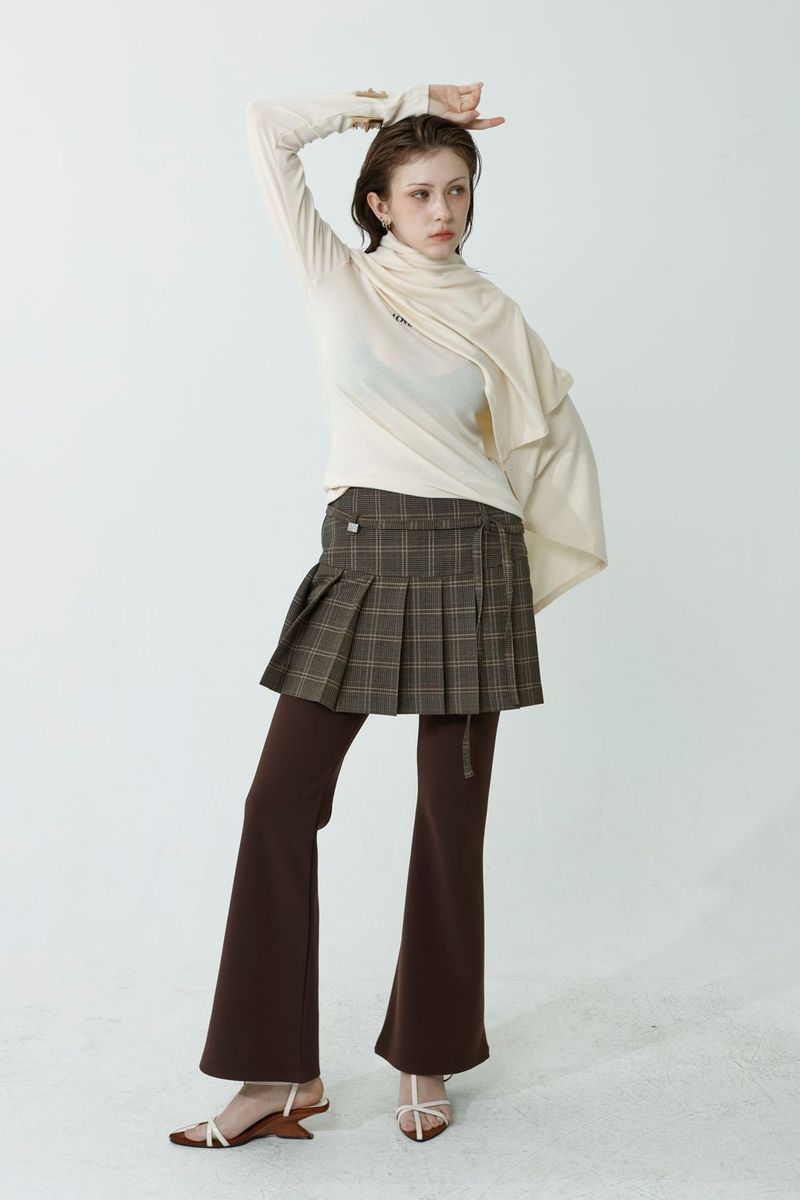 CAPE T-SHIRT COMBI SETUP_IVORY