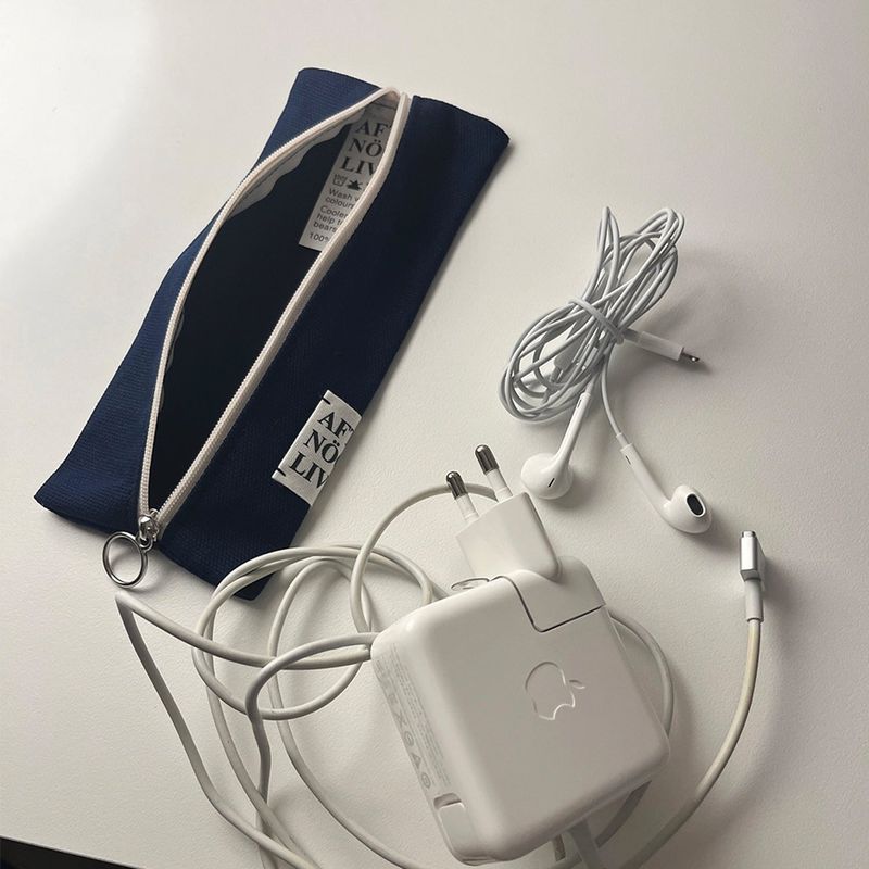 Afternoonlive Basic Pen Case (Deep Navy)
