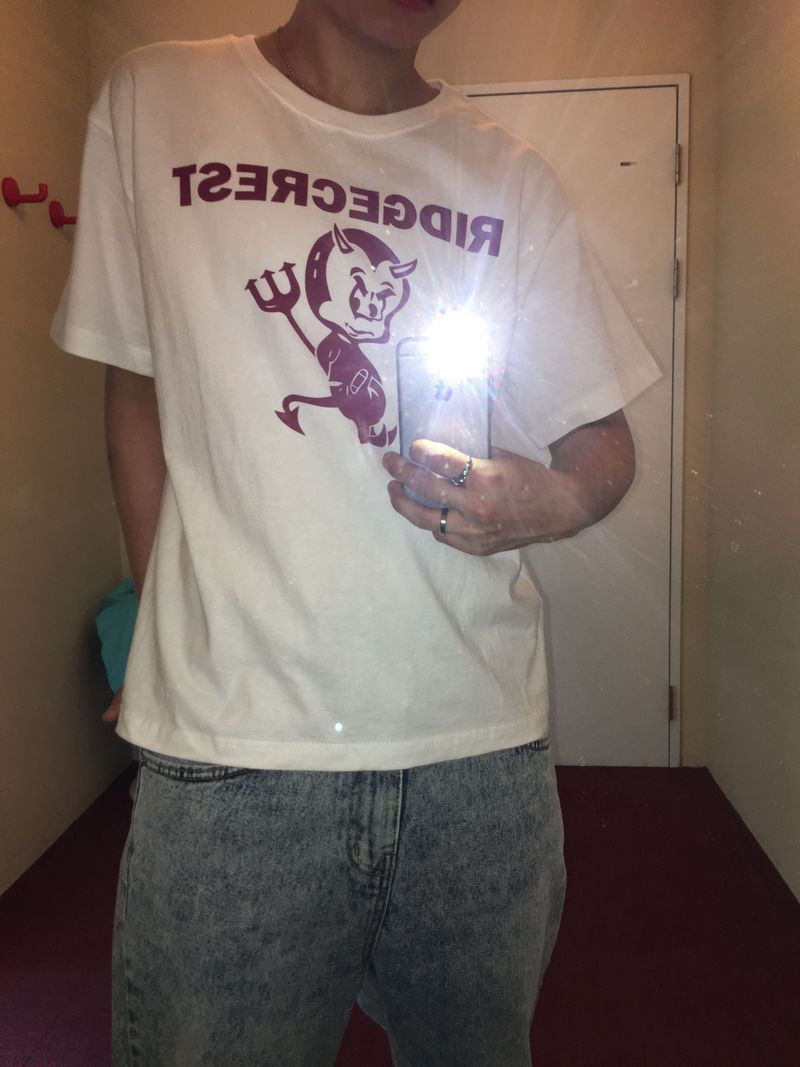 Devil Cropped Short Sleeve T-Shirt (4c)