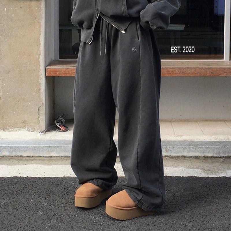 [BELLIDE MADE] Ritz, BACK RAISED PIGMENT WIDE TRAINING PANTS