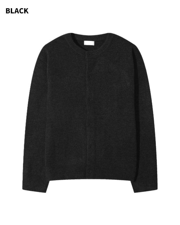 (UNISEX) Wool-Blend Knit Cardigan