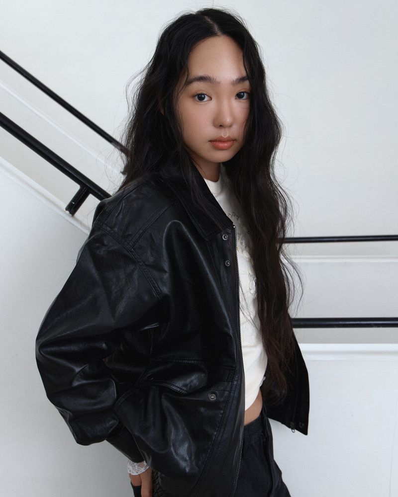 PARAKEET（パラキート）の「Oversized Faux Leather Blouson (Black)（Jackets/Outerwear）」