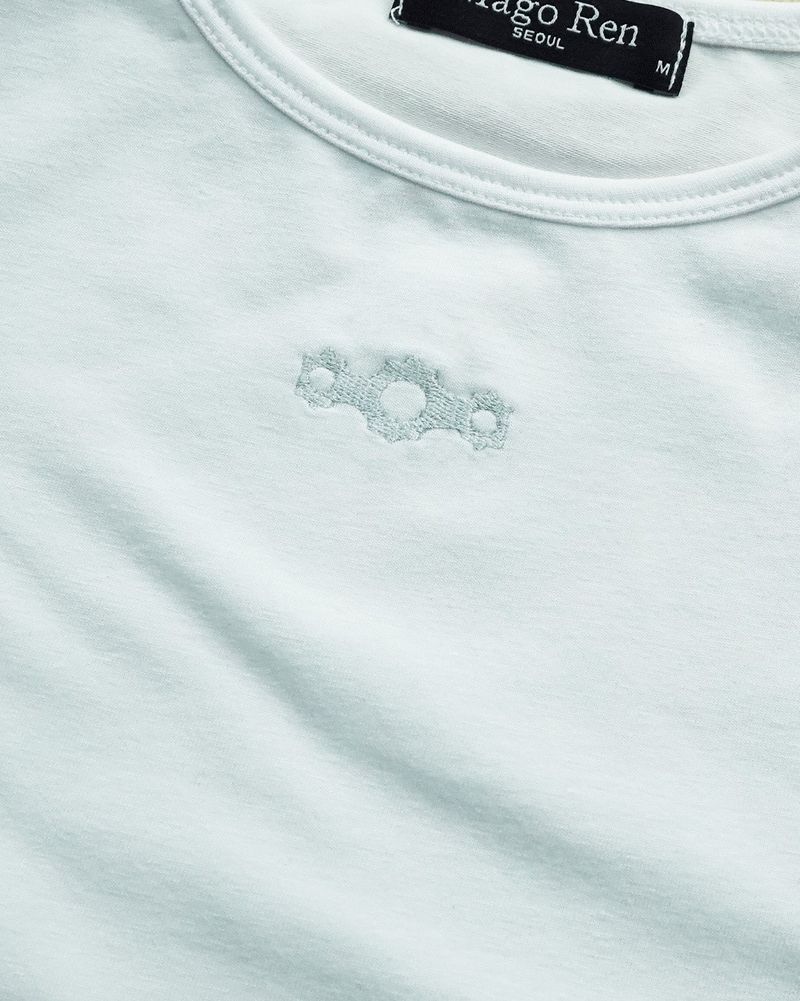 Triclipse Embroidered Sleeveless White
