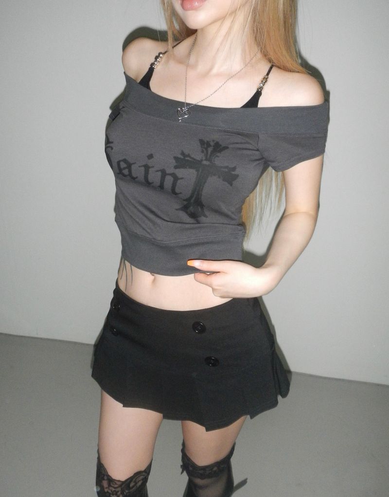saint scoop neck top (5 color)