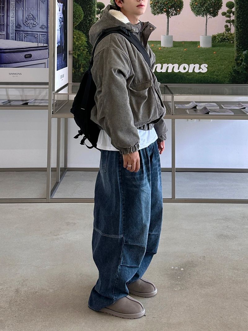 Number Jack Corduroy Hooded Jacket 3C