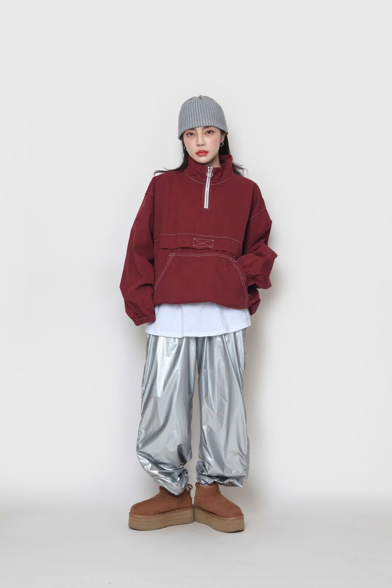 Stitch washing anorak