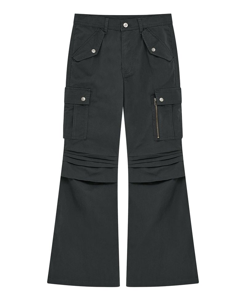 SH ブーツカット パンツ(dark grey)