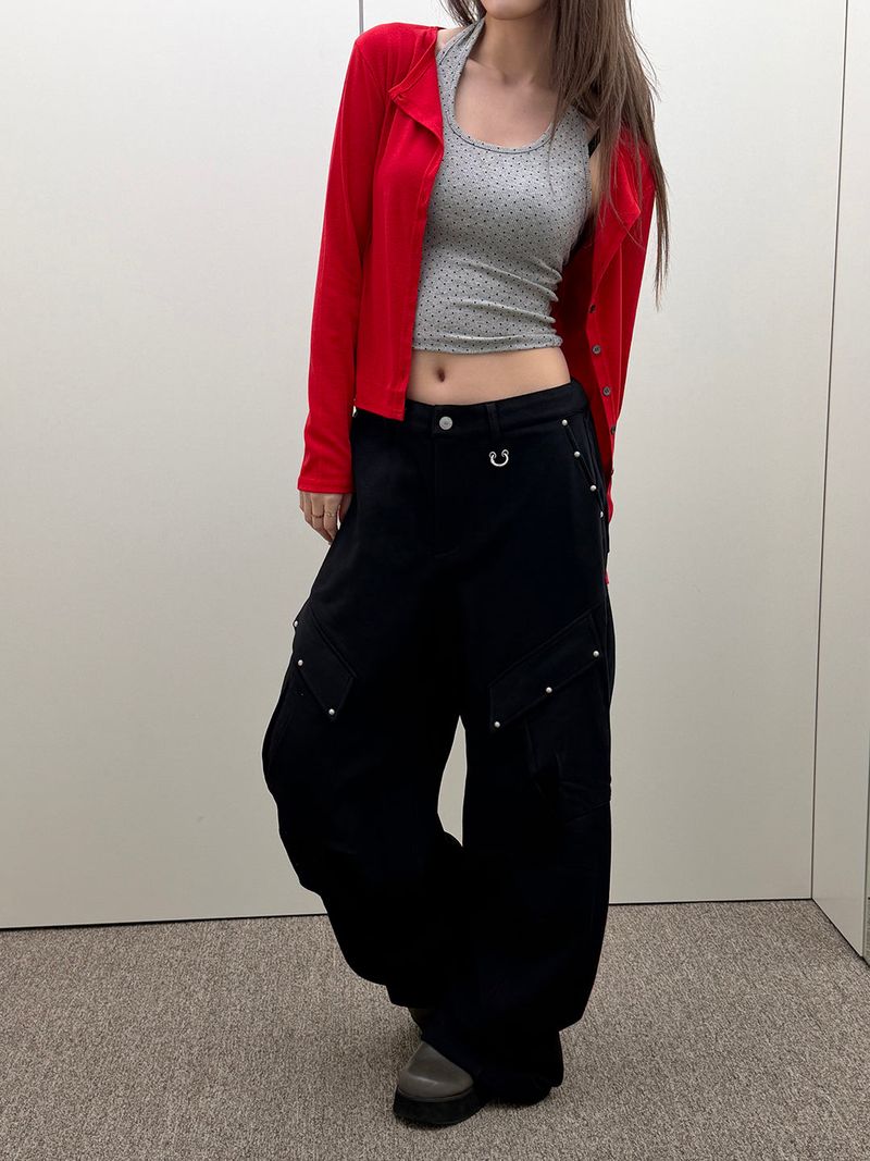 Western sweat cargo pants(3color) 